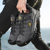 HIKEUP Zapatos De Senderismo Para Hombres Calidad Superior Duraderos Cuero Suela De Goma Para Actividades Al Aire Libre Zapatillas De Caminar - details 20