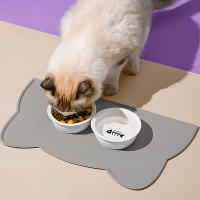 Tazón De Alimentos Para Mascotas De Silicona No Adherente Impermeable Para Perros Y Gatos Almohadilla De Alimentación Para Pupusas Bandeja Para Alimentación De Mascotas - details 1