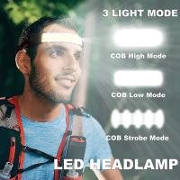 Linterna Frontal LED Recargable Para Pesca Correr Camping Lámpara De Corbata Impermeable Con Haz Ancho Para Exteriores - details 11