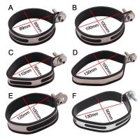 Soporte Universal Para Escape De Motocicleta Clip De Apoyo Para Tubo De Escape Anillo Fijo Herramienta De Soporte En Acero Inoxidable O Fibra De Carbono Negro - details 1