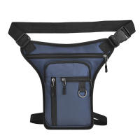 Bolsa Lateral De Motocicleta Para Hombres Múltiples Bolsillos Estilo Táctico De Cuero PU Bolsa De Viaje Deportiva Al Aire Libre - details 4