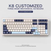 Teclado Mecánico Inalámbrico K8 Para Gaming Con Retroiluminación Hot Swappable Bluetooth 2.4G Y Cable Lineal Rojo Para PS4 PC Win Mac - details 17