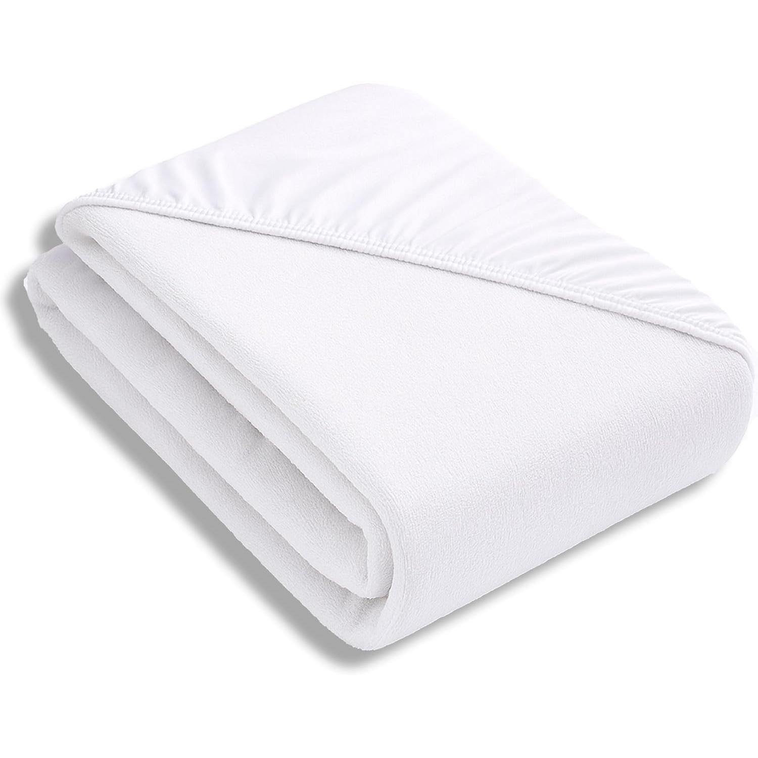 Protector de Colchón Impermeable - Cubre de Rizo Transpirable - Ajustable altura 30cm y largos 190/200cm - FusionHome