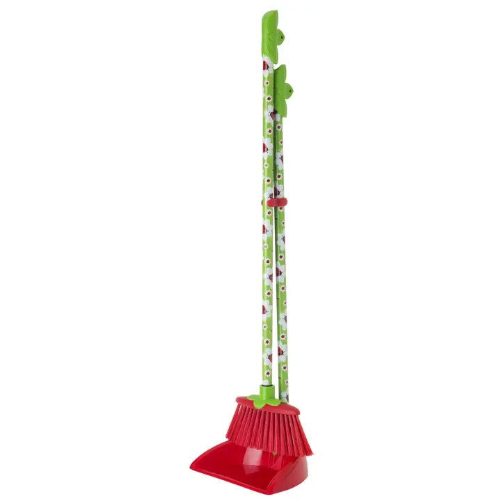 VIGAR® - Set Escoba y Recogedor Lobby Kids - Divertido Set de Limpieza Perfecto Para Niños y Niñas - Diseño Alegre y Colorido - Escoba para Niños y Niñas - Cuenta con todas las Certificaciones Europeas - Mini Escoba con Recogedor Limpieza Juego Barrido - 1