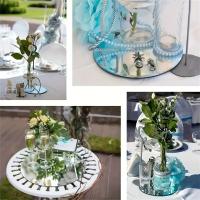 Bandeja De Espejo Acrílico De 11.81 Pulgadas Para Decoración De Boda Y Banquete Ajustable Para Mesa Y Ocasión - details 1