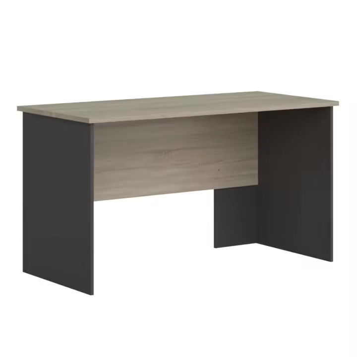 Mesa de Escritorio Oficina Nibis Estilo Industrial Color Roble Sonoma y Gris Antracita 140 cm - 1