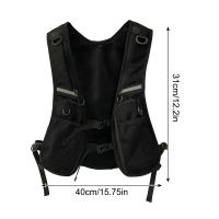 Chaleco Táctico Ligero Con Almacenamiento Y Bolsillo Reflectante Para Hombres Vestido De Cintura Moda Adecuado Para Viajes - details 0