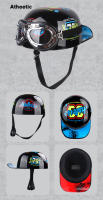 Gorro De Béisbol DS 2023 Retro Casco De Verano Para Motocicleta Cruzador Chopper Vintage Con Abertura Frontal Para Scooter Y Gangster - details 13