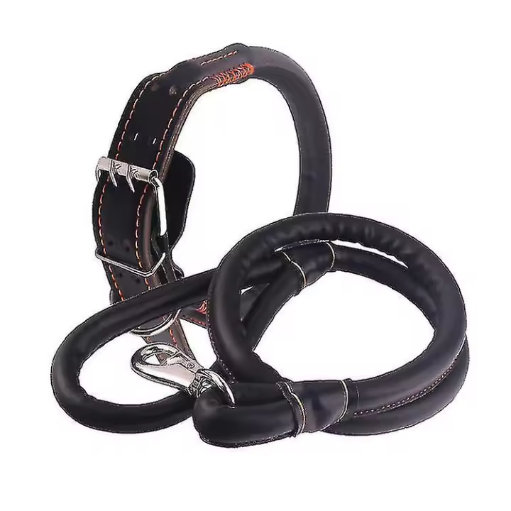 Correa para Mascotas y Collar de Tamaño Grande y Mediano Buffer de Perro - 1