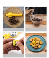Herramienta De Cocina Creativa Para Abrir Nueces Clip De Nogal De Plástico Y Acero Inoxidable Desenferradura De Nuez Herramienta Para Abrir Nueces - details 3