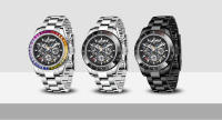 Reloj Mecánico De Moda PAGANI DESIGN 2023 Para Hombre Con Bezel Arcoíris Acero Inoxidable Resistente Al Agua Y Shock Con Calendario Completo Y Semana Display Cristal De Zafiro - details 0