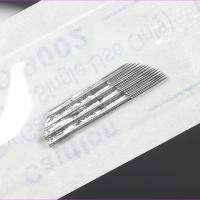 100PC 3 Filas 16Pines Nano Hojas De Microblading Agujas De Maquillaje Permanente Para Tatuaje De Cejas 3D Bordado Ojo Nanonegros De Acero Inoxidable 316L - details 4