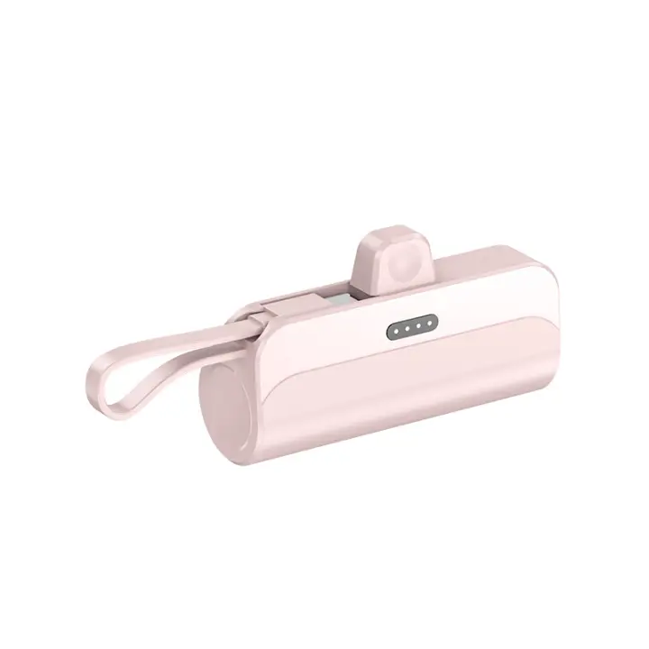 Mini Power Bank - Batería Externa - Mini Cargador Portátil para iPhone,Carga Rapida Batería Externa Compacto Power Bank(Conector Apple + cable de carga tipo C) - 1