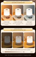 Lámpara De Noche LED Táctil Con Control Remoto Y Tiempo Para Dormitorio Y Habitación De Bebé Iluminación Decorativa Para Mesa Lámpara De Descanso Al Lado - details 7