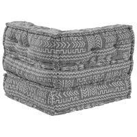Pouf Modular vidaXL Gris Claro 70x70x54 Tela - details 2