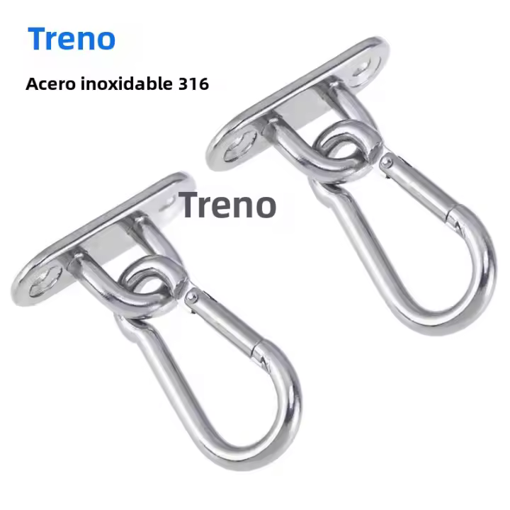 Juego De Ganchos De Techo Resistentes Para Silla Colgante Y Hamaca Herramienta De Montaje En Pared Y Techo Soporte De Malla De Playa - 1