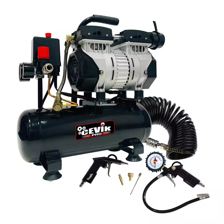 COMPRESOR SILENCIOSO 6L 3/4HP CEVIK PRO CA-CS6PLUS - 1