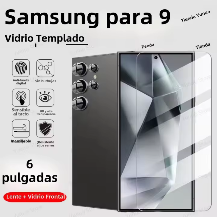 Protector De Pantalla Templado 6 EN1 Para Samsung Galaxy S25 Ultra S24 Plus Protector De Lente De Cámara S24 + S25Ultra Fund - 1