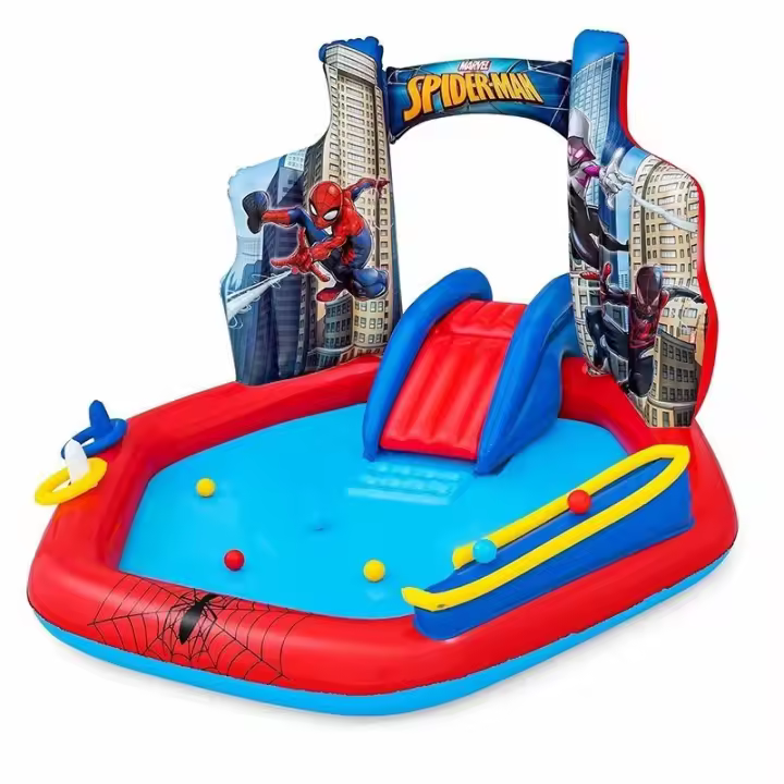 Disfruta del verano con la piscina hinchable Spiderman de Bestway, ideal para niños. Incluye envío rápido y garantía oficial. - 1