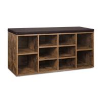 Banco zapatero con asiento acolchado,104x48x30 cm en varios colores, pasillo, recibidor, dormitorio - details 4