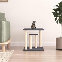 vidaXL Postes Rascadores para Gatos con Plataformas Escaladores Color Crema,  Gris claro,  Gris oscuro y mas - details 2