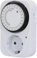Temporizador mecánico de 24 horas, temporizador cíclico para interior, color blanco, Enchufe Europeo, IP20 analógico, 30VAC, 3500W, 16A, pack de 2 unidades. - details 1