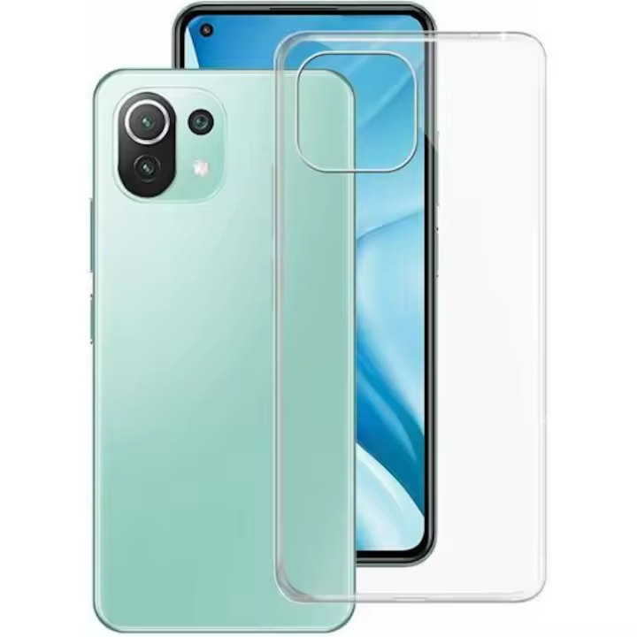 Funda Xiaomi Mi 11 Lite - Carcasa Gel TPU Silicona Transparente GTR + Protector Pantalla Cristal Templado Movilear - 1