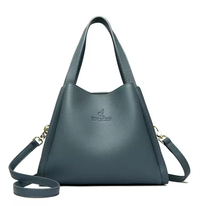 Bolso De Mano Grande De Cuero Suave Auténtico Para Mujer Bolsos De Hombro Cruzados Tote Messenger Bolso De Capacidad Grande - 1