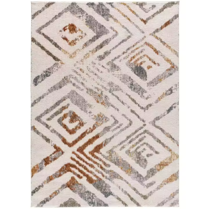 ATTICGO Alfombra de Interior Estilo Geométrico en Multicolor - Picasso 5259 | 80X150, 120X170, 140X200, 160X230 cm - 1
