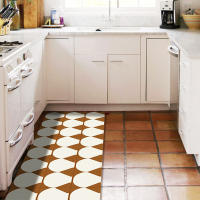 Alfombra de cocina, antideslizante, felpudo súper absorbente, para entrada, sala de estar, fregadero de cocina, lavandería de oficina 45*150CM - details 3