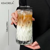 Taza De Café Americano Con Diseño De Diamante KEMORELA 500ML Ideal Para Whisky Té Jugo Leche Agua Vajilla Ecológica Para Bebidas - details 1
