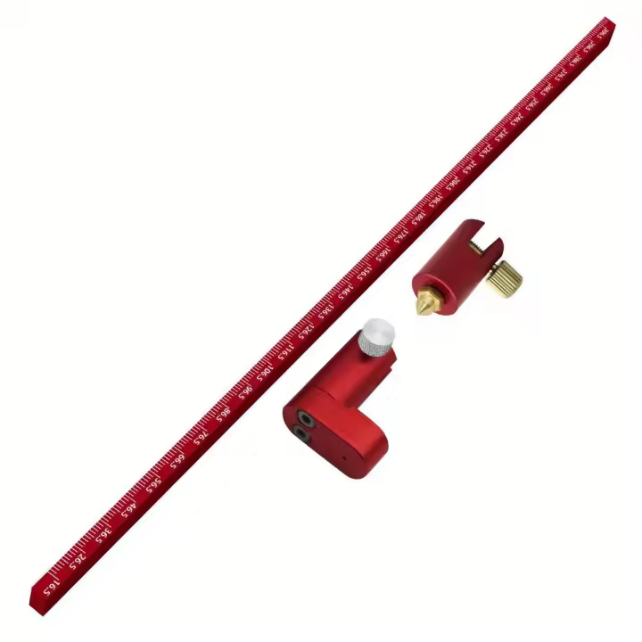 Regla De Dibujo Ajustable Compás De Aluminio Hallazgo De Centro Herramienta De Carpintería Fija Punto Marca Línea Calibradora - 1