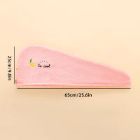 Toalla De Baño Para Mujer Microfibra Suave Gorro De Ducha Toalla Rápida Secado Turban De Cabeza Para Dama Esponja De Pelo Seco - details 1
