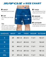 SURF CUZ Ropa De Baño Para Hombre Con Forro De Compresión Shorts De Natación Secado Rápido 7'' Traje De Baño Estirable Y Cortos De Playa - details 10