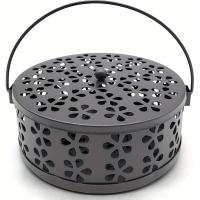 Soporte De Incienso De Hierro Fundido Con Mango Estilo Vintage Portátil Para Hogar Y Camping Soporte Para Mosquitero De Metal - details 3
