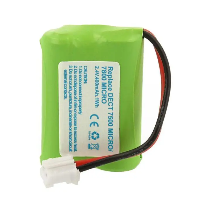 Nimo Batería Ni-Mh para Teléfono AUDIOLINE DECT 7800 con Capacidad de 400mah - 1