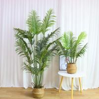 Gran Árbol De Palma Artificial Falsa Planta Tropical Monstera Ramas Verdes Hojas De Plástico Para Decoración De Jardín Interior Y Exterior En Casa - details 4