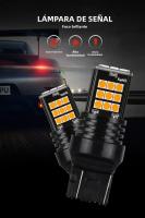 2pcs Lámpara De Freno Y Retroiluminación LED T20 7443 Amarilla 12V Para Coche Universal Adecuada Para 7440 W21W W21/5W Luz Roja - details 0