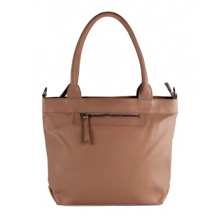 Bolso de piel con doble asa 33x10x30 cm BADDY - Zerimar. - 1