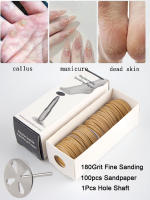 Juego De 100 Piezas De Papel De Obrador Con Boquilla Metálica Herramienta De Eliminación De Callos Y Piel Muerta Para Pedicura Y Cutícula - details 12