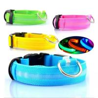 Collar LED Para Perros Y Gatos Recargable Con 3 Modos Collar De Perdida De Mascota Con Luz Nocturna Accesorios Para Mascotas Correa Básica De Nylon - details 4