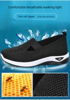 Zapatillas De Mujer En Color Sólido Transpirables Zapatillas Casuales De Verano De Bajo Térmico Tejidas Zapatos Casuales Para Mamá - details 2