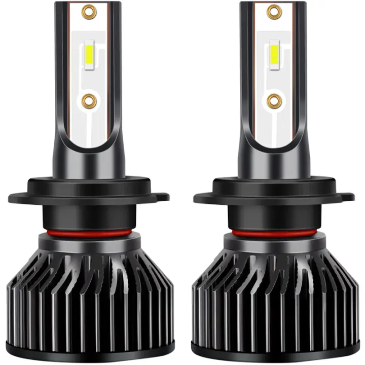 Xstorm Mini Bombilla LED H4 H7 Para Faros De Coche 9005 HB3 9006 HB4 12000LM 6000K Blanco Luz Antiniebla Universal 12V - 1