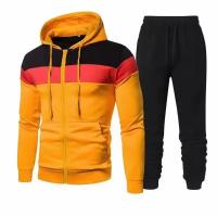 Nuevo Conjunto Deportivo Para Hombre Primavera Otoño Traje De Correr Estilo Hip Hop Conjunto Casual Con Chaqueta Y Pantalones 2 Piezas Material COTTON Y POLYESTER - details 2