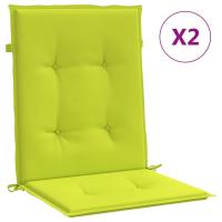 vidaXL Cojín silla jardín respaldo bajo 2 uds tela Oxford Color Antracita,  Gris,  Crema y mas Cojín Decorativo de Asiento Cojines de muebles de salon - details 2