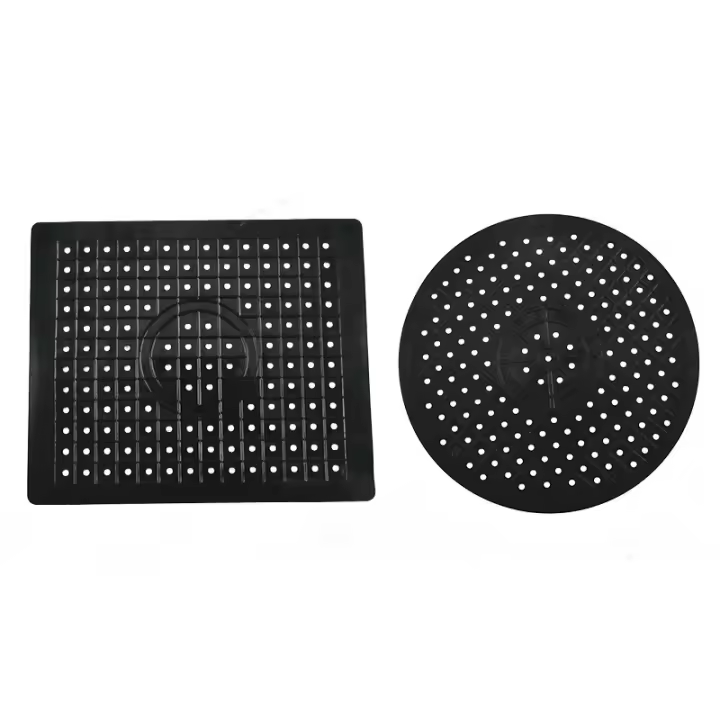 Alfombrilla Cuadrada Para Cocina Antideslizante Y Impermeable Con Patrón Ondulado Para Fregadero Y Mesa Redonda De Acabado Moderno Material Ecológico Silicona - 1