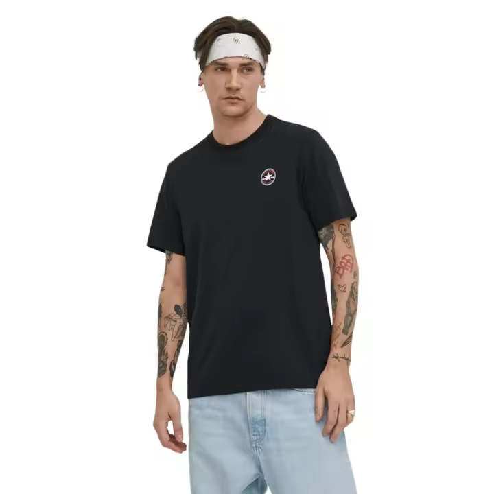 Camiseta Converse Core Chuck Patch Negro 10026565-A02 T Shirt - 1