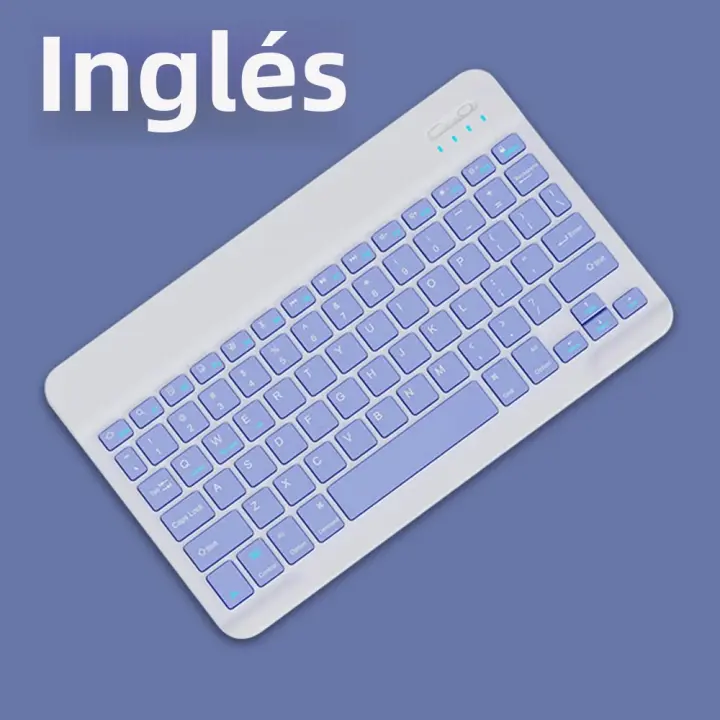 Teclado Inalámbrico Bluetooth Para Tablet iOS Android Windows Teclado Para Xiaomi Huawei Samsung Soporte Multilenguaje Español Inglés Francés Árabe Hebreo - 1