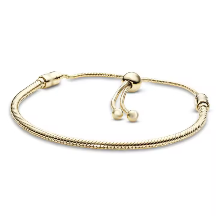 Pulsera de Cadena de serpiente para Mujer en pulsera cúbica con Cierres deslizante - 1