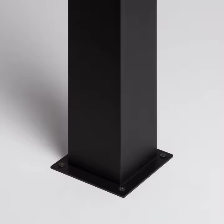 Ledkia Baliza Exterior Superficie Pie 74cm con Detector de Movimiento Augusta Negra Negro - 1
